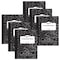 Pacon Composition Book, Black Marble, Unruled 9-3/4in. x 7-1/2in., 100 Sheets, 6PK PMMK37145 - alternate 1